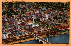 Massachusetts Springfield Aerial View