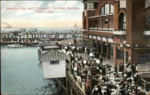 Venice CA Pleasure Pier Venetian Gardens c1910 Postcard