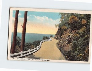 Postcard Overlooking Puget Sound, Pacific Highway, Washington, USA