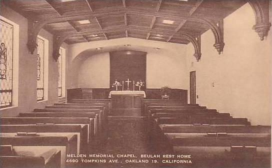 Califorinia Oakland Melden Memorial Chapel Baulah Rest Home Artvue