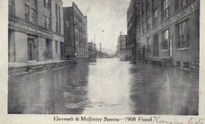 Eleventh & Mulberry Streets Flooded - Kansas City s, Kansas KS  