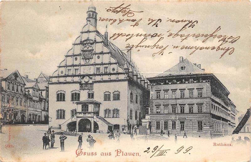 B29104 Gruss aus Plauen Rathaus germany