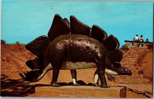 Dinosaur from Dinosaur Park Rapid City SD Vintage Postcard A64