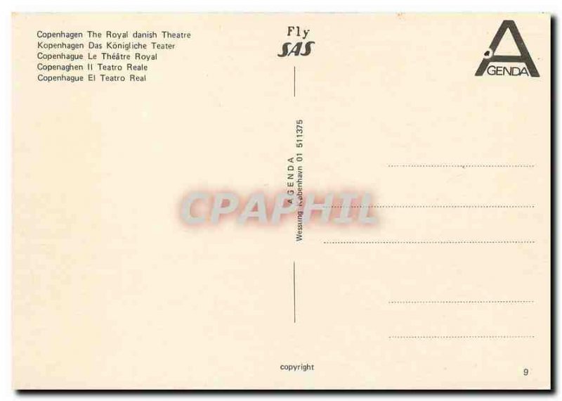 Postcard Modern Theater Royal Copenhagen