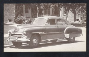 1951 CHEVROLET STYLELINE DELUXE CAR DEALER ADVERTISING POSTCARD '51 CHEVY