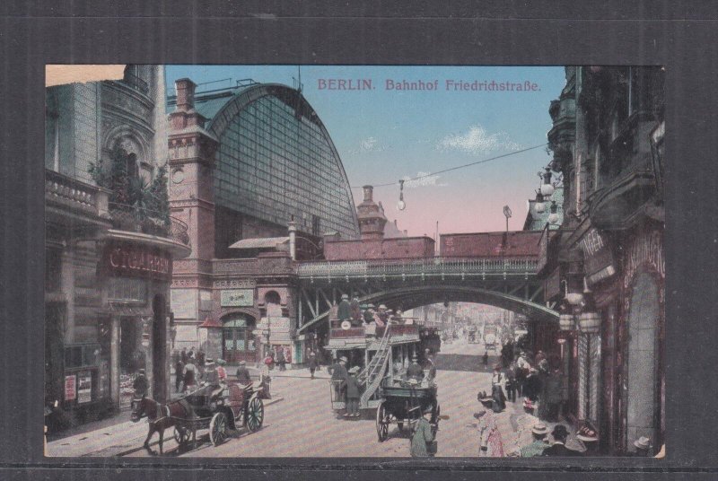 GERMANY, BERLIN, BAHNHOF FRIEDRICHSTRASSE , c1910 ppc., unused.