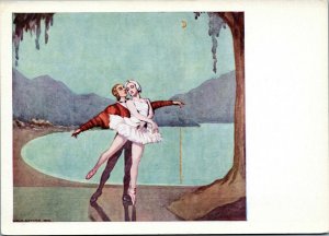 postcard art - E.M.S. Guthrie - Pictures from Ballet - Le Lac des Cygnes