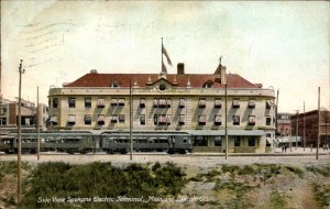 Spokane Washington Electric Terminal Depot RR Station c1907 Vintage Postcard