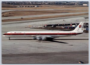 Airplane Postcard Crownair Airlines Douglas DC-8-61 C-FCMV at Toronto DO7