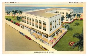 Hotel Metropole, Miami Beach, FL Postcard *5N(3)1