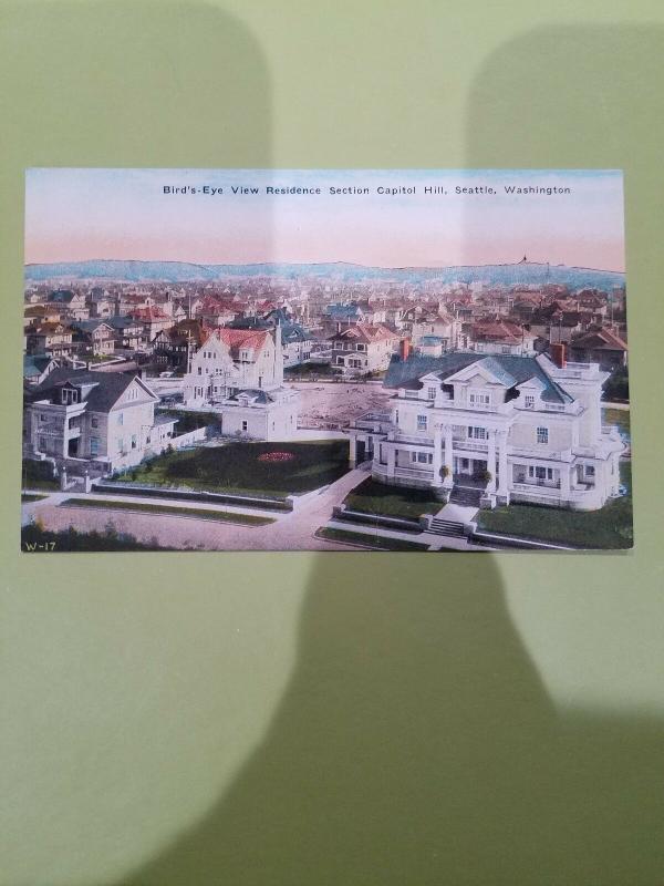 Antique PC, Birds-eye View Residence Section Capitol Hill, Seattle, Washington