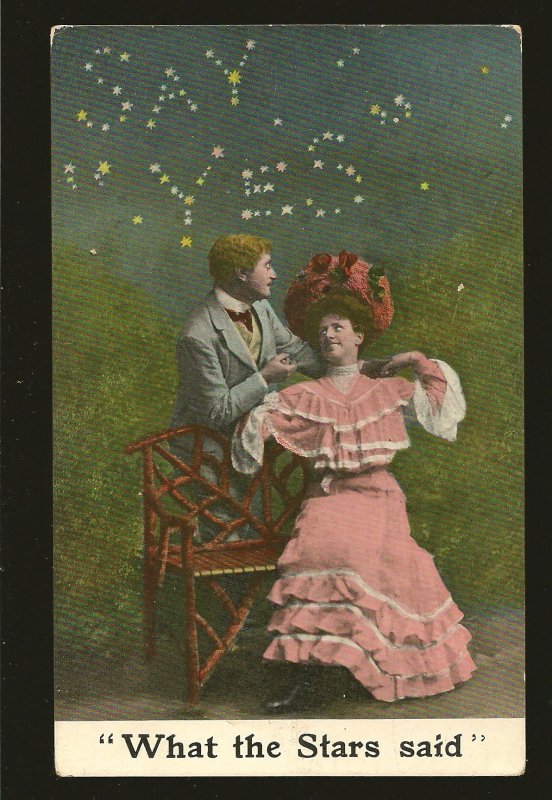 Canada Postmark 1910 Toronto Ont What The Stars Said Marriage Proposal Postcard