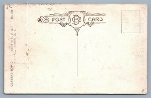 HAPPY & SAD FACE COMIC Turn Upside Down ANTIQUE POSTCARD