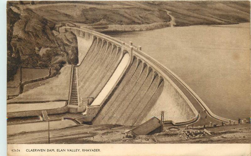 Claerwen Dam Elan Valley Rhayader Wales