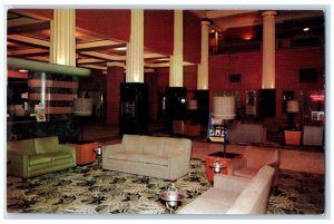 Memphis Tennessee TN Postcard Hotel Chisca Interior View c1950's Vintage