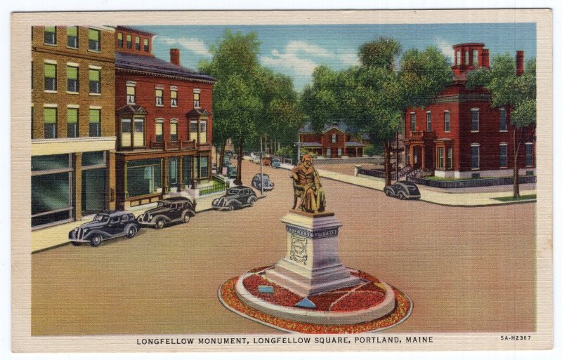 Portland, Maine, Longfellow Monument, Longfellow Square