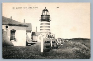 LUBEC ME WEST QUODDY LIGHT HOUSE ANTIQUE POSTCARD