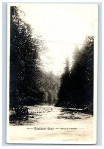 c1910 RPPC Suspension Bridge Over Capiland Canyon Postcard P128E