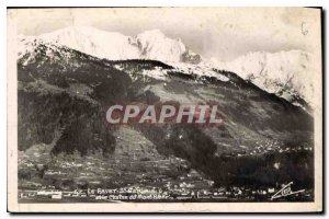 Postcard Old St Germain Le Fayet and the Mont Blanc Chain