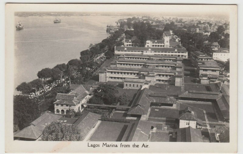 Nigeria; Lagos Marina, From The Air RP PPC From CMS Bookshop, Unused