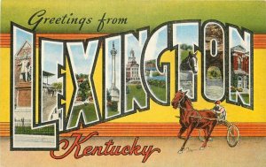 Lexington Kentucky Large Letters Multi View Fergunson Kropp Postcard 21-14157