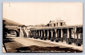 J93/ Lake George New York RPPC Postcard c10 Pergola Ft William Henry Hotel 370