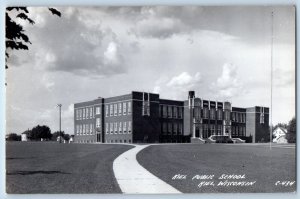 Kiel Wisconsin WI Postcard RPPC Photo Kiel Public School Building c1940s Vintage