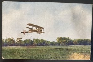 Mint Usa Picture Postcard US Biplane Beginning Scouting Flight Invasion Of Mexic 