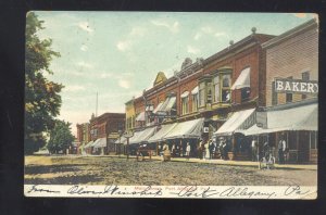 FORT ATKINSON PENNSYLVANIA PA. DOWNTOWN MAIN STREET SCENE OLD POSTCARD