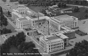 BR17204 vue aerienne du Nouveau palais des nations Geneva switzerland