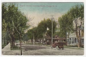 Eighth Street North Fargo North Dakota 1910c postcard