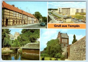 Gruss aus Templin multiview GERMANY 4x6 Postcard