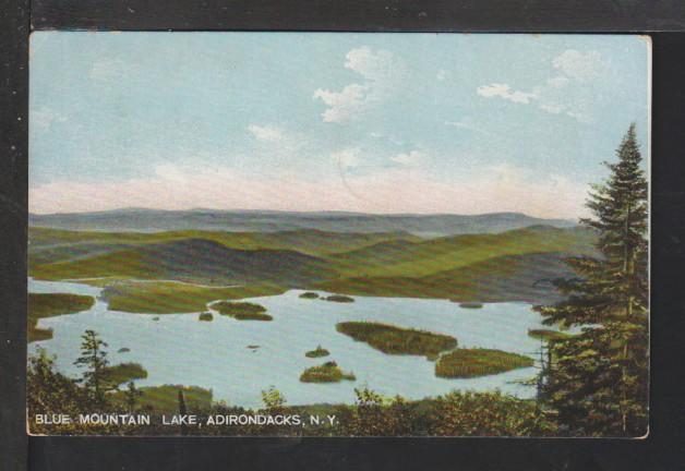 Blue Mountain Lake,Adirondacks,NY Postcard 