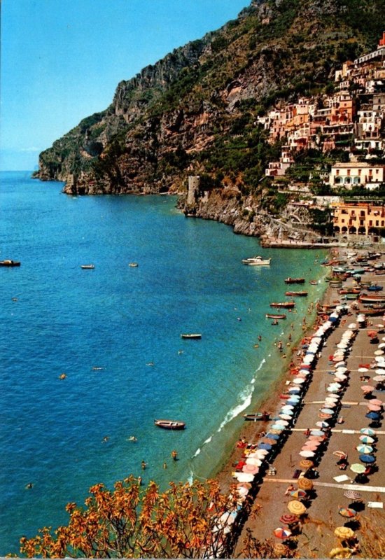 Italy Posiitano Panorama e spiaggia