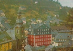 Aerial Birds Eye Monschau Museum Germany Postcard