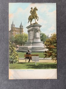 Statue Of General Hancock Washington DC Litho Postcard H1322083157