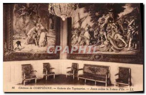 Postcard Old Chateau de Compiegne Gallery of Tapestries Jason removed the Gol...