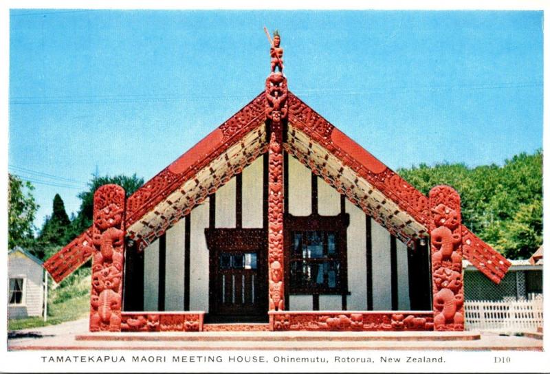 New Zealand Rotorua Ohinemutu Tamatekapua Mori Meeting House