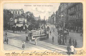 BG36677 hannover cafe kropke mit georgstrasse Strassenbahn tramway cofee germany