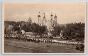 Tower of London General View From The Thames Real Photo Postcard A50