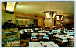 LINCOLN, Nebraska NE ~ Hotel Cornhusker THE LANDMARK Restaurant c1960s Postcard