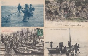 FISHERY FISHING INDUSTRY FRANCE 127 Vintage Postcards Mostly pre-1940 (L2666)