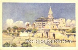 Cartagena Murallas y Reloj Publico Cartagena Columbia Postcard