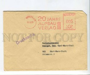 290491 EAST GERMANY GDR 1965 year Berlin Aufbau verlag Postage meter COVER