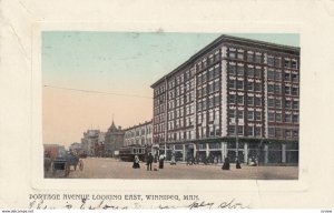 WINNIPEG , Manitoba , Canada , 1909 ; Portage Ave. , Looking East