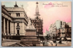 Buenos Aires  Calle Callao y Rivadavia   Argentina     Postcard