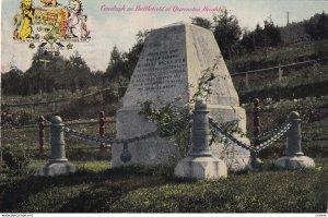 NIAGARA FALLS, Ontario, Canada, PU-1910; Cenotaph On Battlefield Of Queenston...