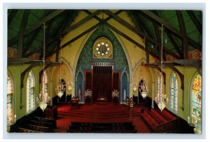 Vintage First Presbyterian Church Inside View Napa California. Postcard P145E