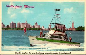 Florida Miami Charter Boats On Way To Fishing Grounds