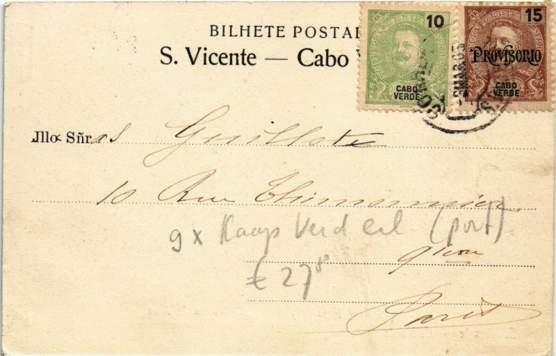 PC CPA CAPE VERDE / PORTUGAL, S. VICENTE, CAPE OF GOOD HOPE, (b21705)